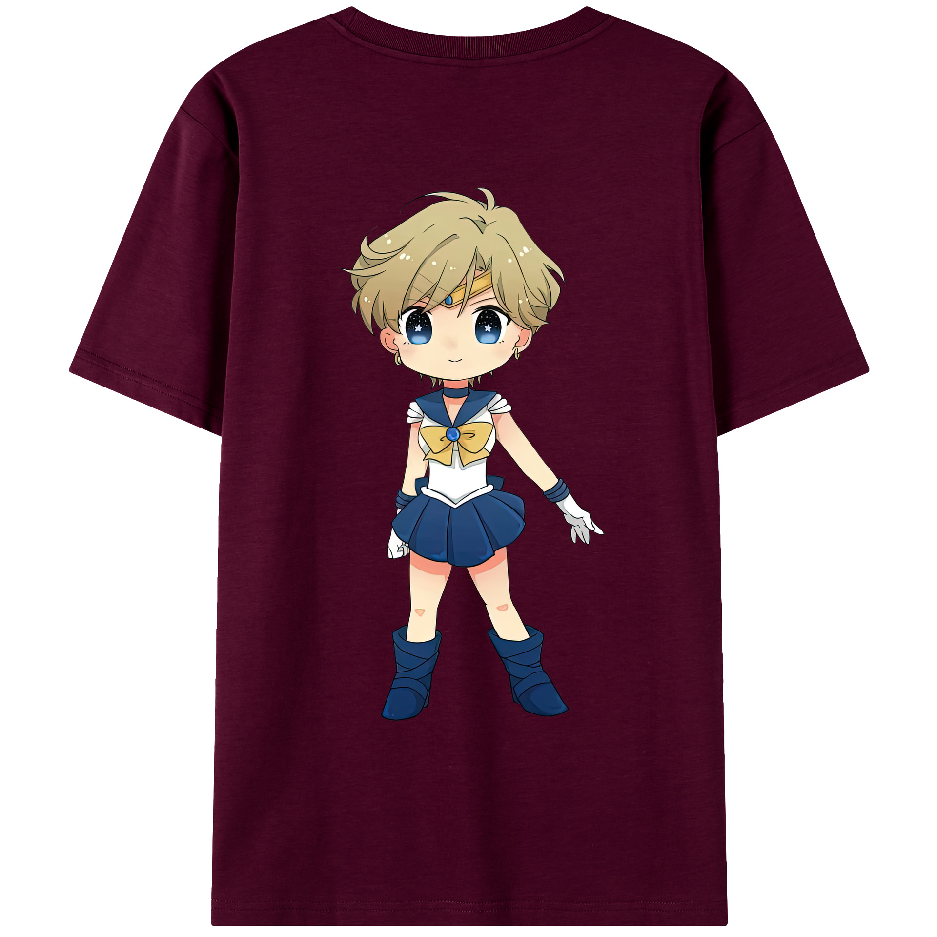 （画像用） 美少女戦士セーラームーン 天王はるか Sailor Moon Tenoh Haruka レディース半袖Tシャツ(バックプリント)